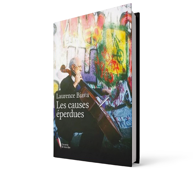 Première de couverture du livre "Les causes éperdues" de Laurence Biava