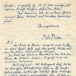 Manuscrit de Rilke